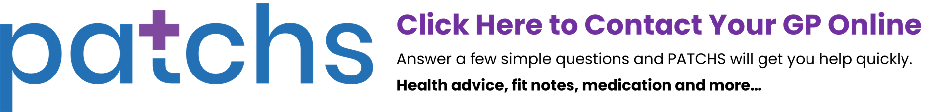 Patchs contact your GP online 